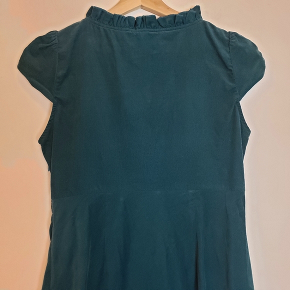 Maeve Teal Ruffle Dress w pockets Size 10 SOLD - Picture 5 of 9